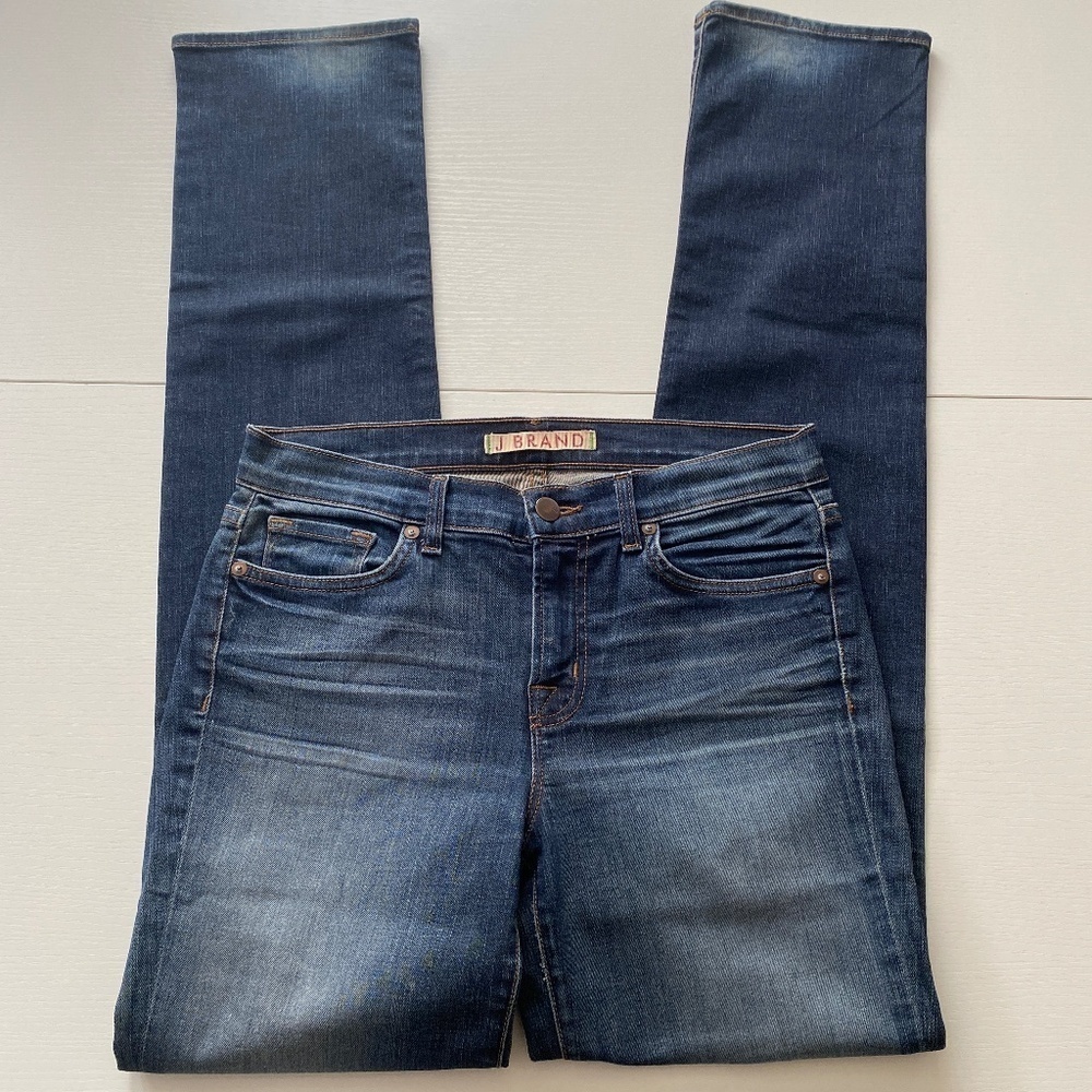 J BRAND Women's Cigarette Leg Mid Rise in Heirloom Wash Size 28 - Picture 2 of 16